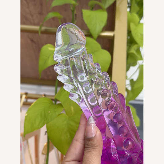 Dildo Transparente Com Rosa Godzilla Sexy Import