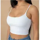 Top cropped microfibra