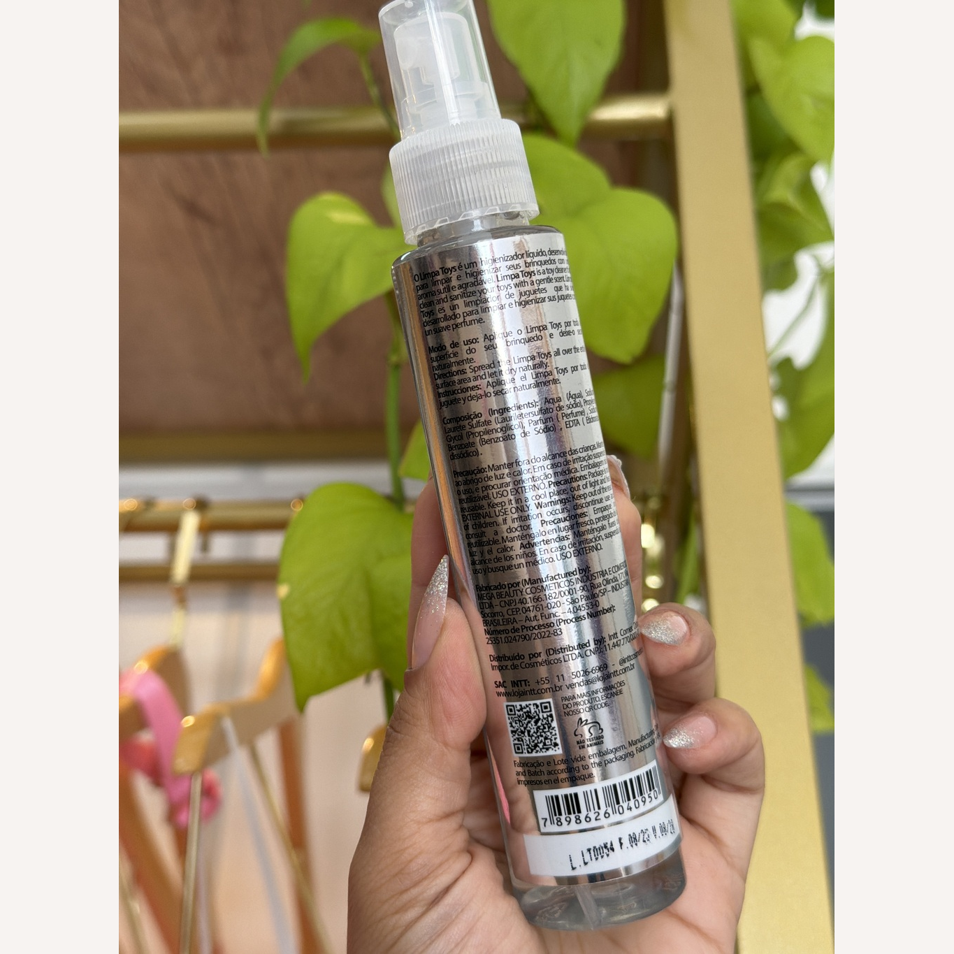 Limpa Toys Higienizador Vibradores 120Ml Intt