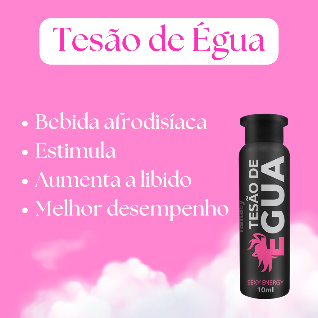 Tesão De Égua 10ml Energético Afrodisíaco Feminino