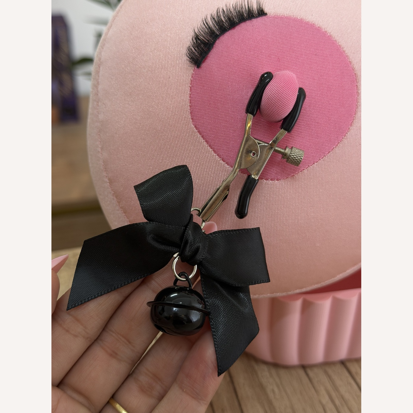 Grampos De Mamilo Com Sino E Laço Sexy Import