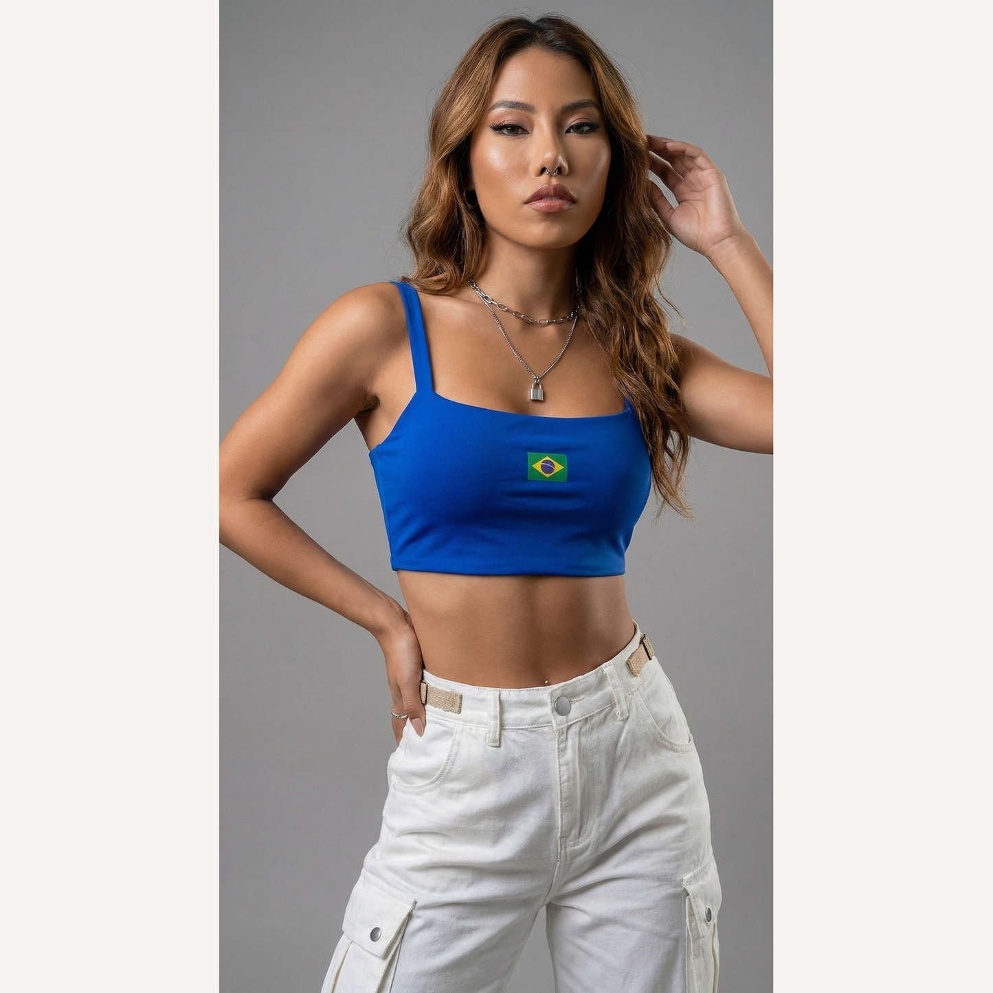 Cropped Brasil Azul