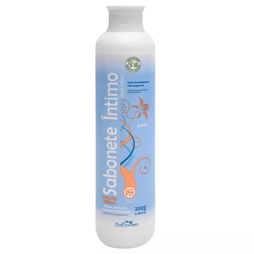 Sabonete Íntimo Anal Procto Herbal 200G Hot Flowers