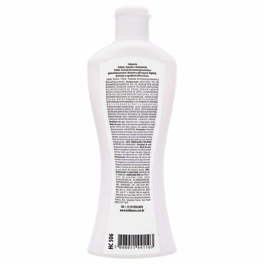 Sabonete Íntimo Líquido 130Ml Hot Flowers