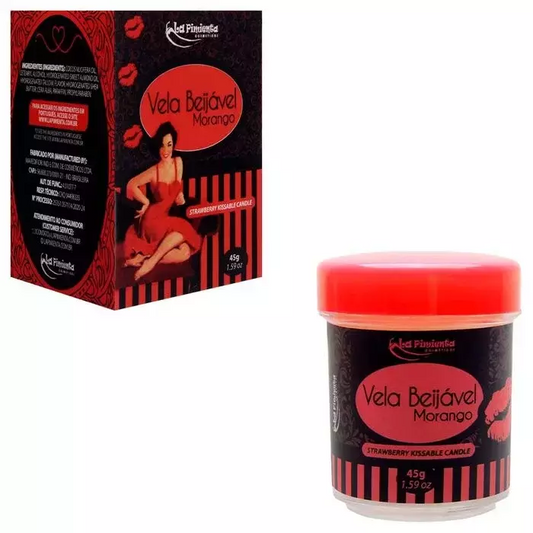 Vela Beijável Morango 45G La Pimienta
