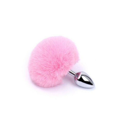 Plug Anal P Aço Pompom Coelha