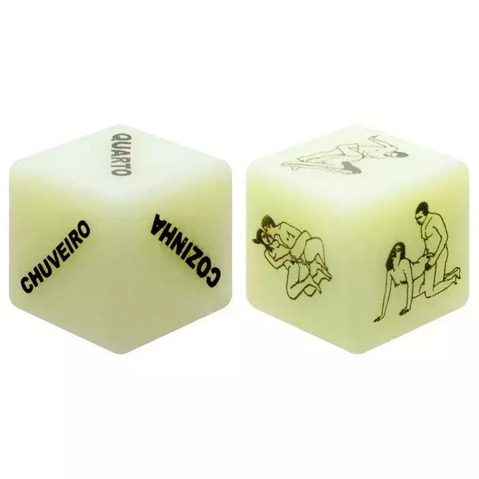 Dados Do Prazer Fluorescente Hétero Duplo Diversão Ao Cubo