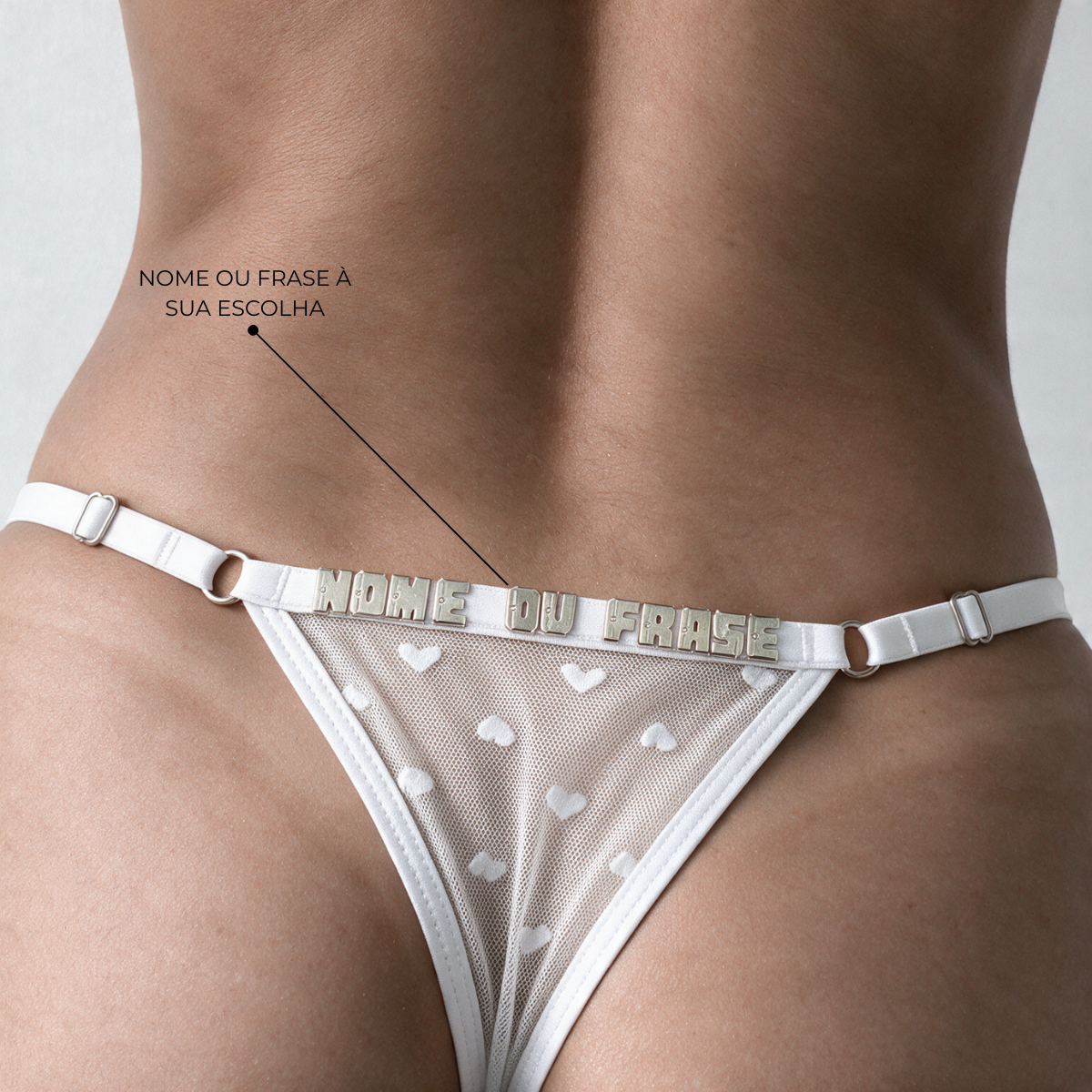 Conjunto Love Branco Personalizável - 8 letras
