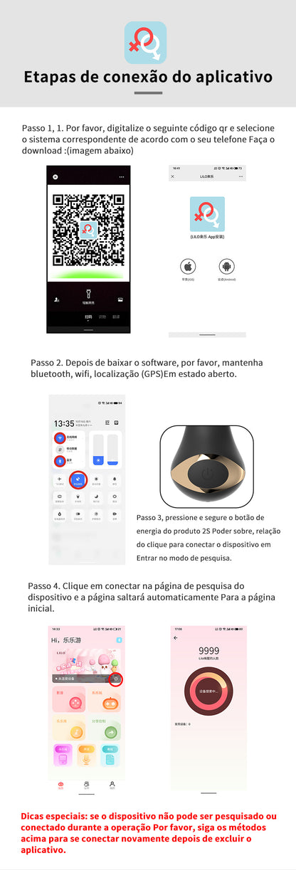 Plug anal, com 10 modos de vibração,possui controle remote com APP, pelo smartphone