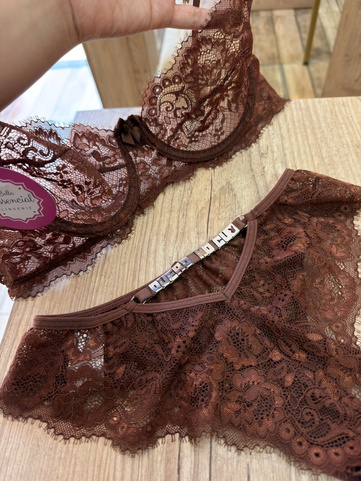 Conjunto Avelã Personalizável até 11 letras