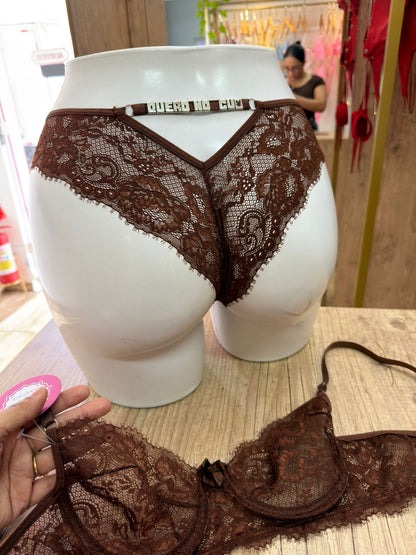 Conjunto Avelã Personalizável até 11 letras