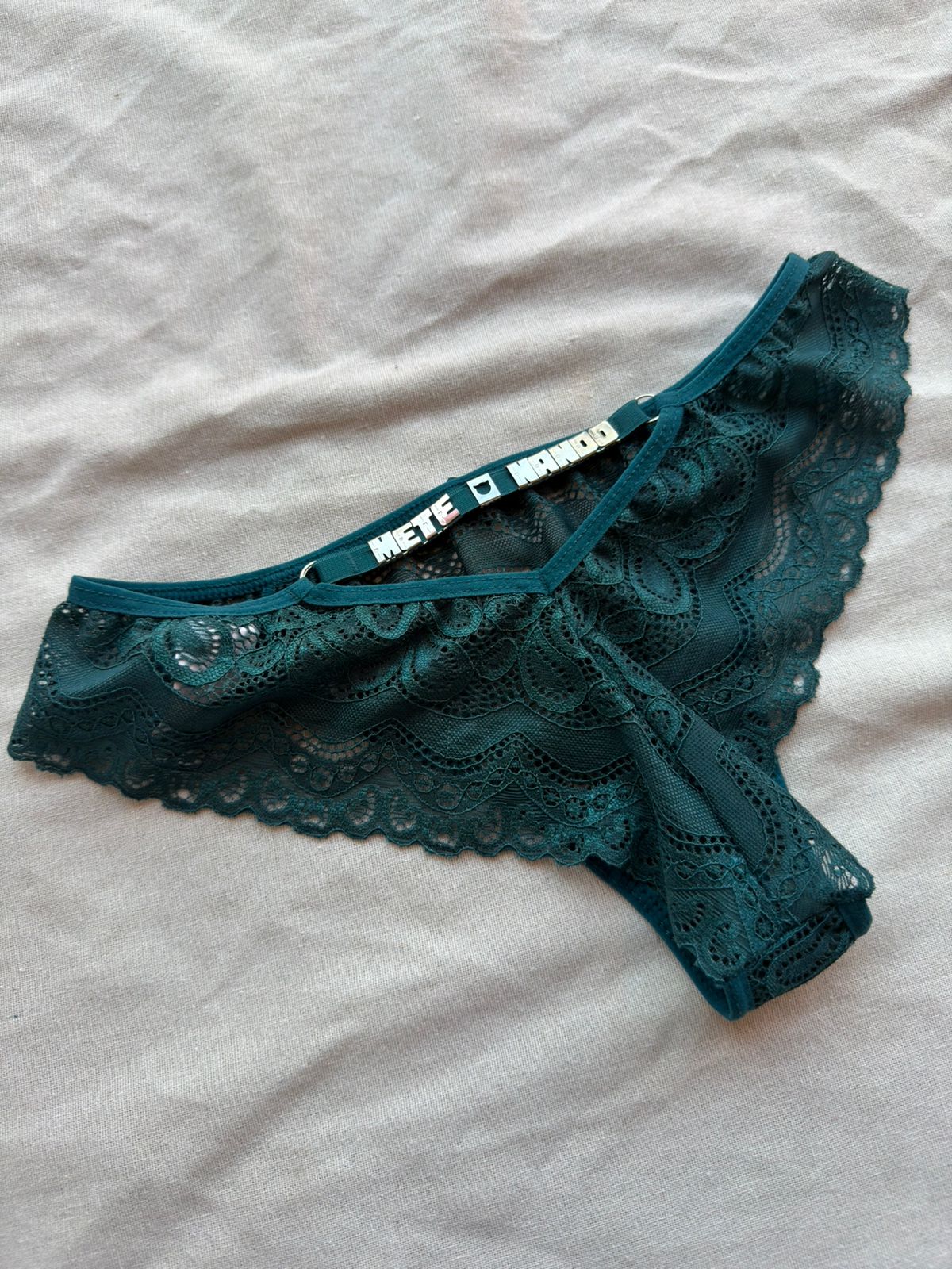 Conjunto Esmeralda com Calcinha Personalizável até  11 letras