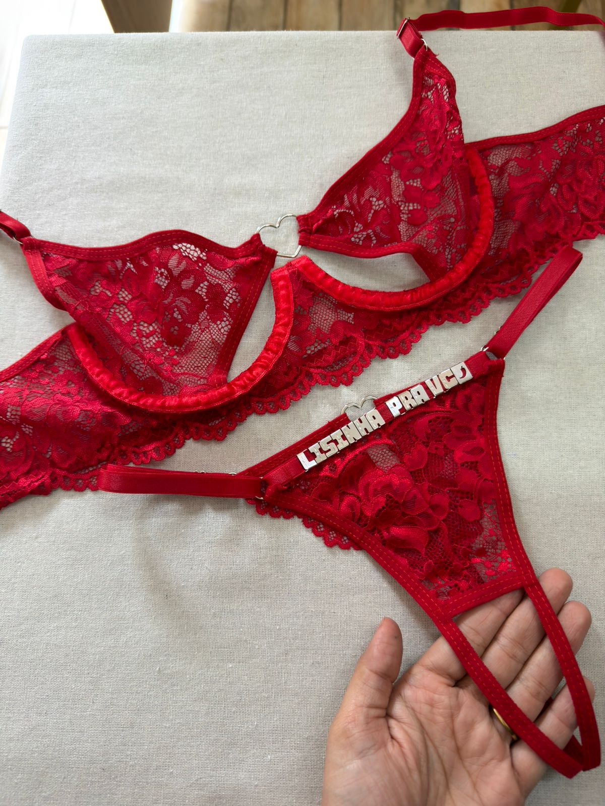 Conjunto Segredo Revelado Personalizável até 12 letras