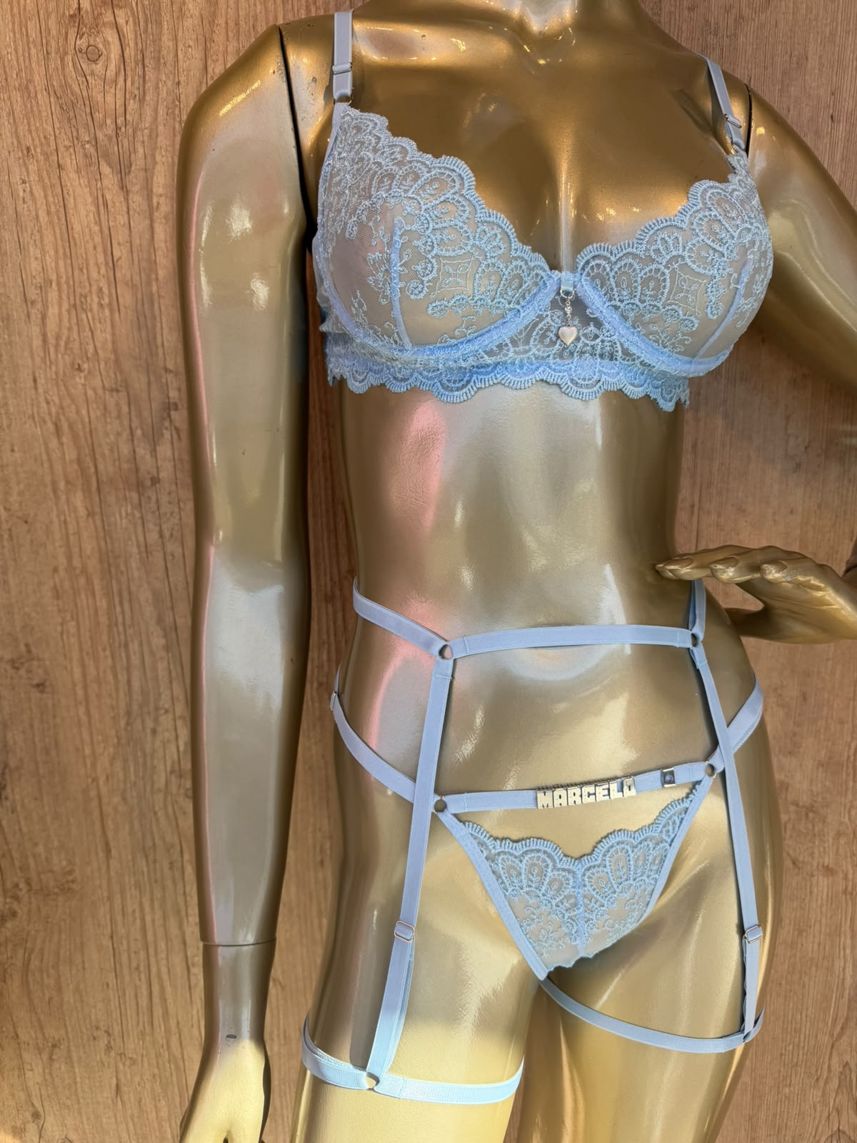 Conjunto Beijo Proibido com Cinta Fetiche - 12 letras