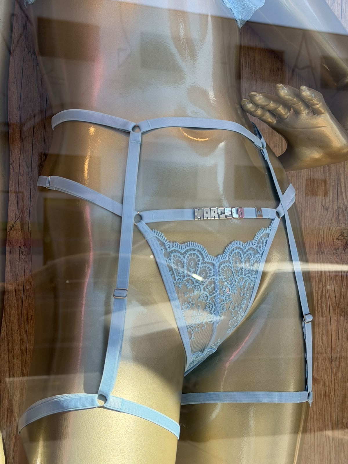 Conjunto Beijo Proibido com Cinta Fetiche - 12 letras