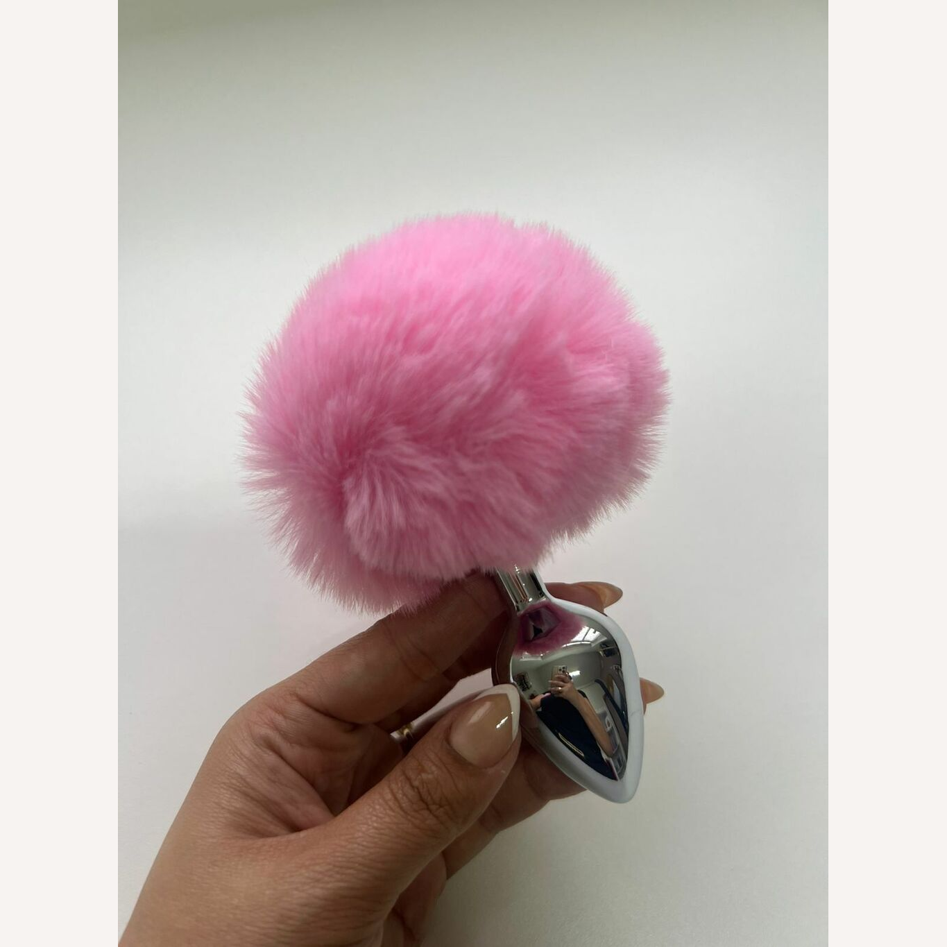 Plug Anal M Aço Pompom Coelha