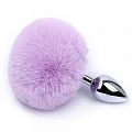 Plug Anal M Aço Pompom Coelha