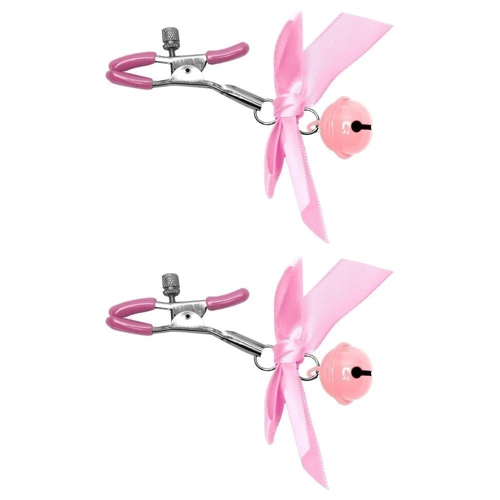 Grampos De Mamilo Com Sino E Laço Sexy Import