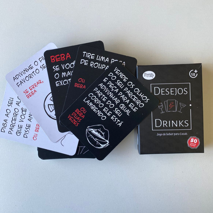 Baralho Jogo Erótico Desejos Drinks Diversão Ao Cubo