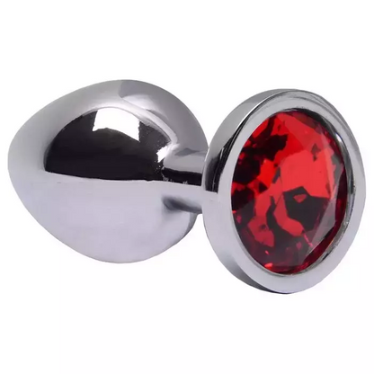 Plug Anal M redondo Metal Brilhante