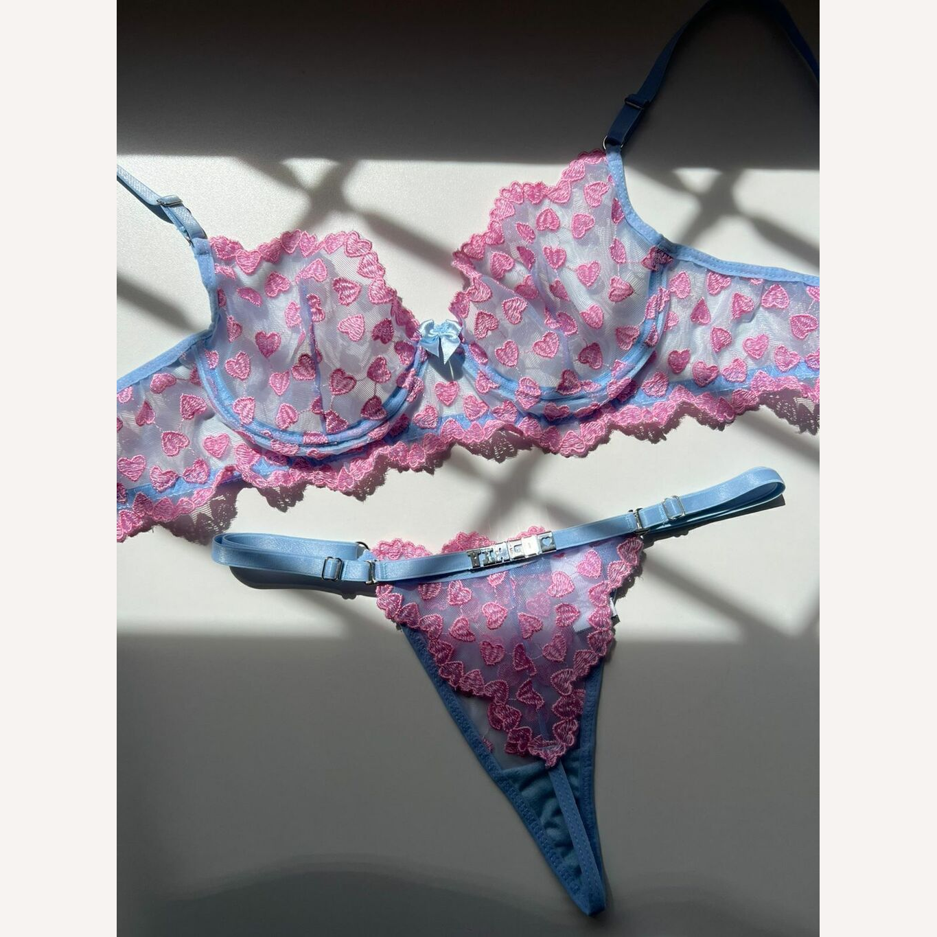 Conjunto Encanto Azul c/ Rosa Personalizável 15 letras