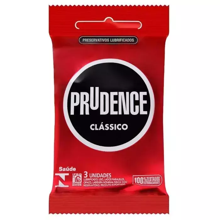 Preservativo Clássico Com 3 Unidades Prudence