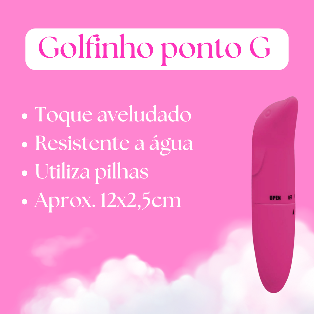 Vibrador Golfinho Ponto G Toque Aveludado