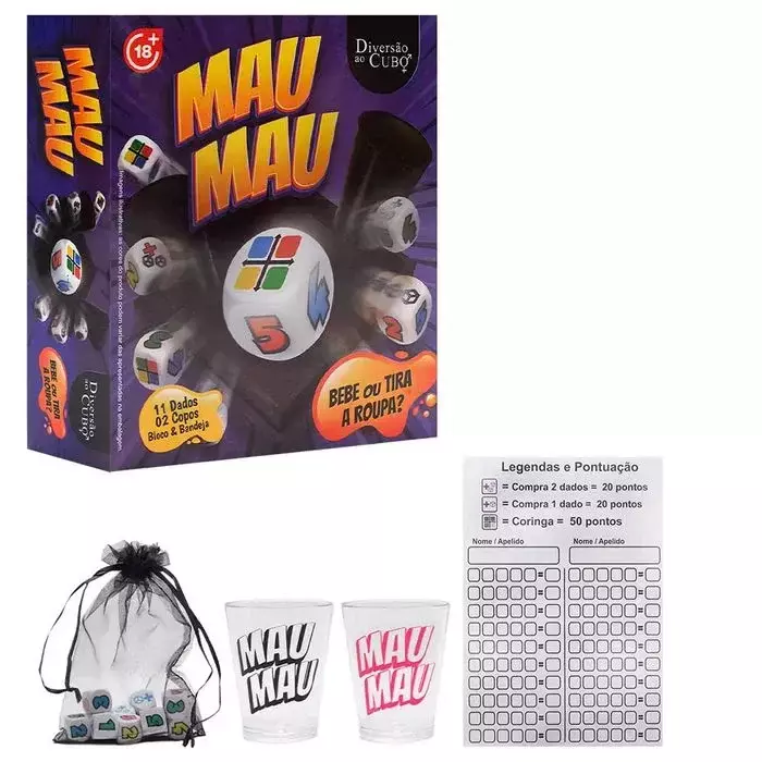Mau Mau Jogo Bebe Ou Tira Roupa Diversão Ao Cubo