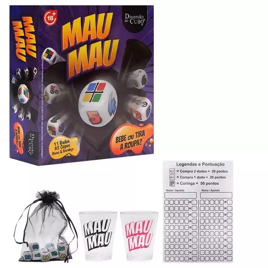 Mau Mau Jogo Bebe Ou Tira Roupa Diversão Ao Cubo