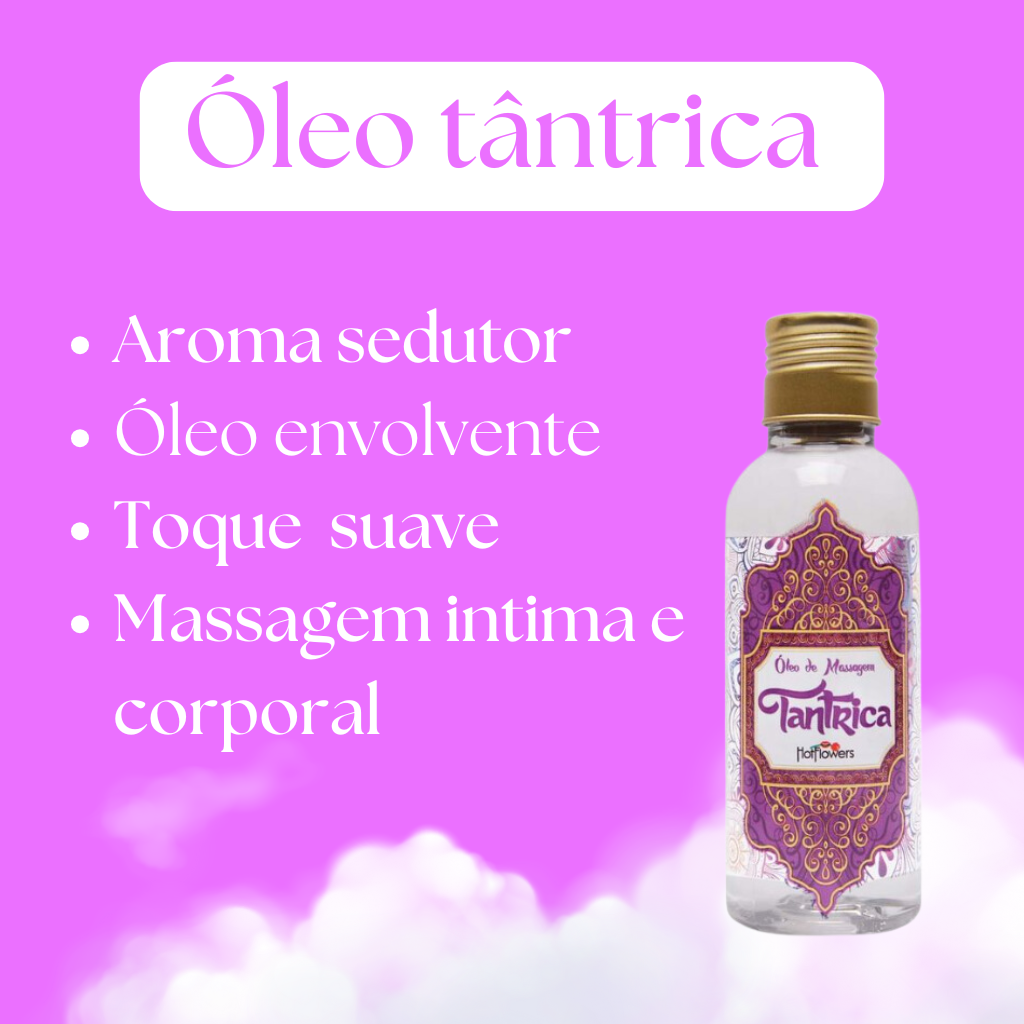 Tântrica Óleo Para Massagem Sensual 120Ml Hot Flowers