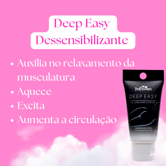 Deep Easy Anestésico Bisnaga Preta 25g Hot Flowers