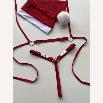 Fantasia Mamãe Noel Delicia Personalizável + Gorro até 12 letras