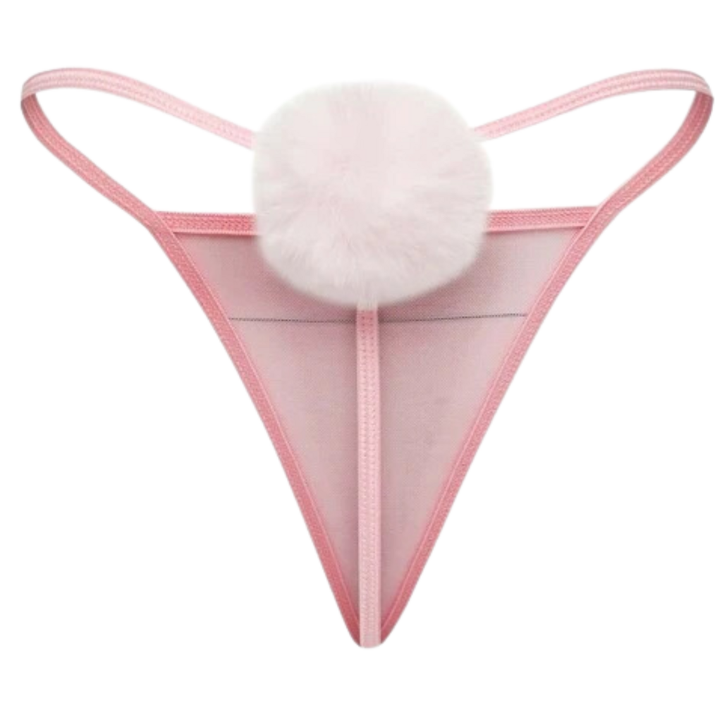 Calcinha Pompom Coelha Fio