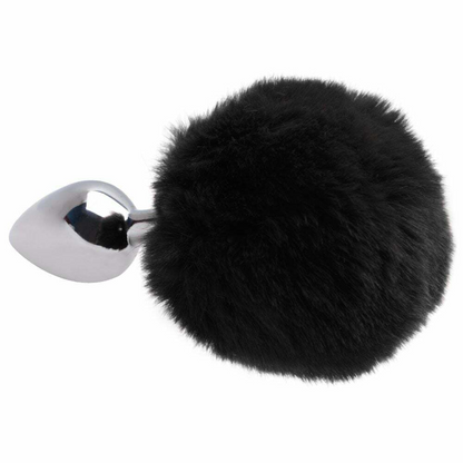 Plug Anal M Aço Pompom Coelha