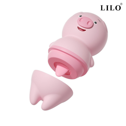 Estimulador Clitoriano Porquinho - 2 em 1 - Lovely Pig - NONO - LILO