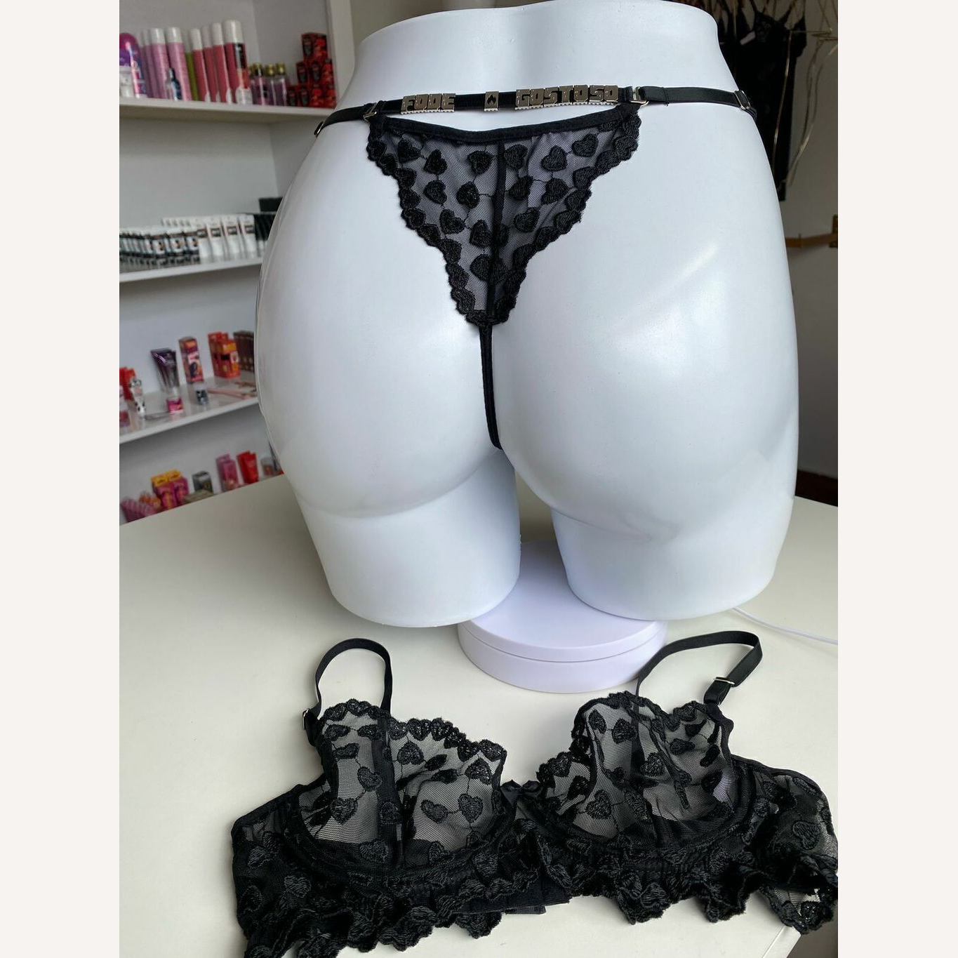 Conjunto Encanto Preto Personalizável 15 letras