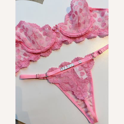 Conjunto Encanto Rosa Personalizável 15 letras