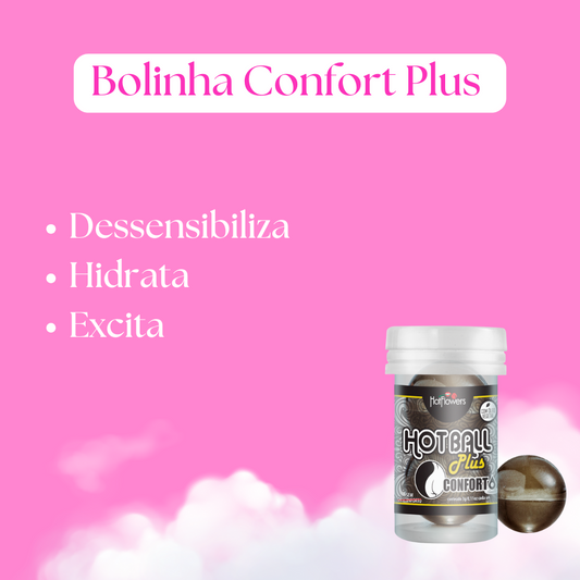 Conforto Bolinha Anestésica Hot Ball 2 Unidades Hot Flowers