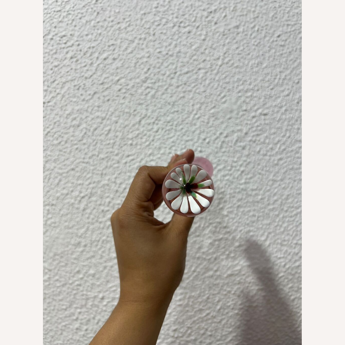 Plug Anal de Vidro com Linha em Espiral - 17,0 x 2,4 cm - SI