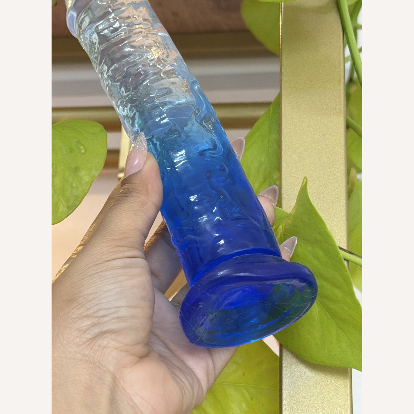 Prótese Dildo Pênis Color Transparente 19,5 X 3,8Cm Sexy Import