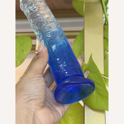 Prótese Dildo Pênis Color Transparente 19,5 X 3,8Cm Sexy Import