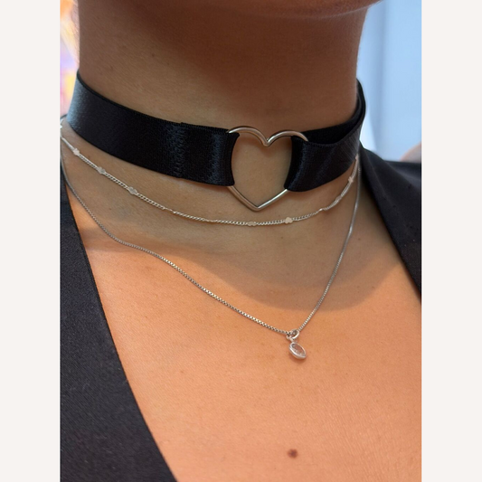 Choker Coração Love