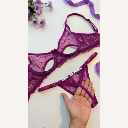 Conjunto Love Odalisca Personalizável - 8 letras