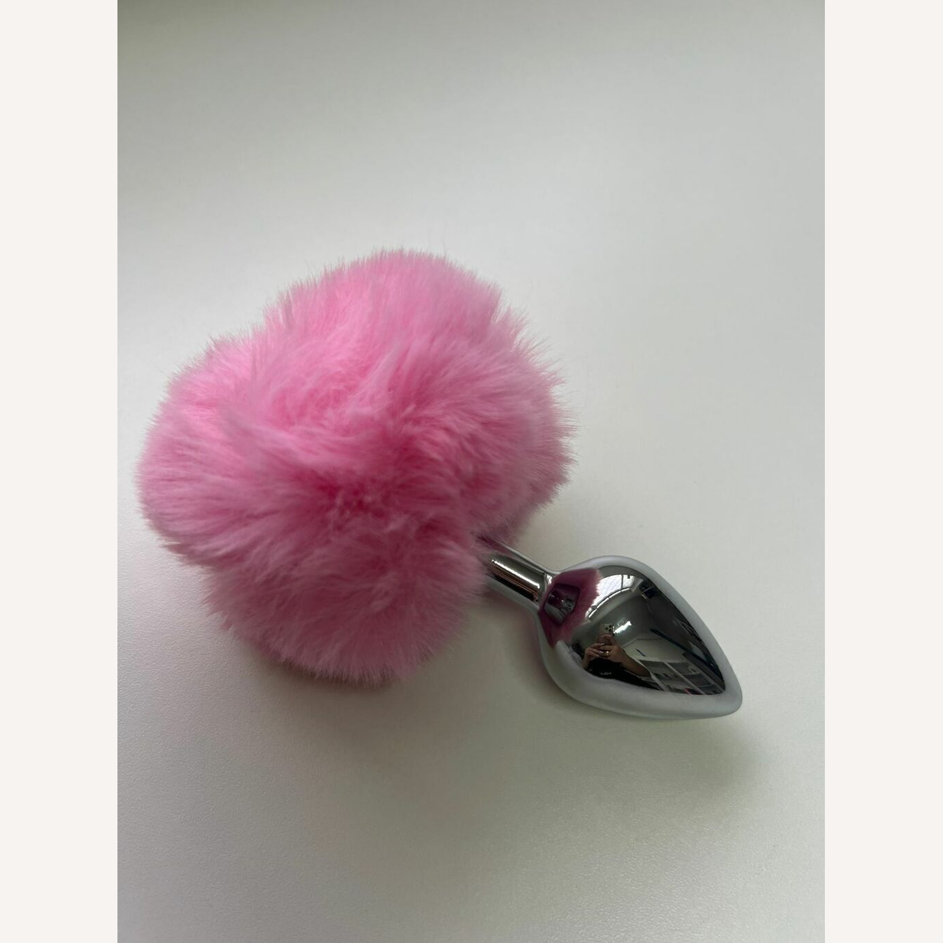 Plug Anal M Aço Pompom Coelha