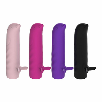 Mini Vibrador Golfinho Recarregável para Ponto G com 10 modos de vibração