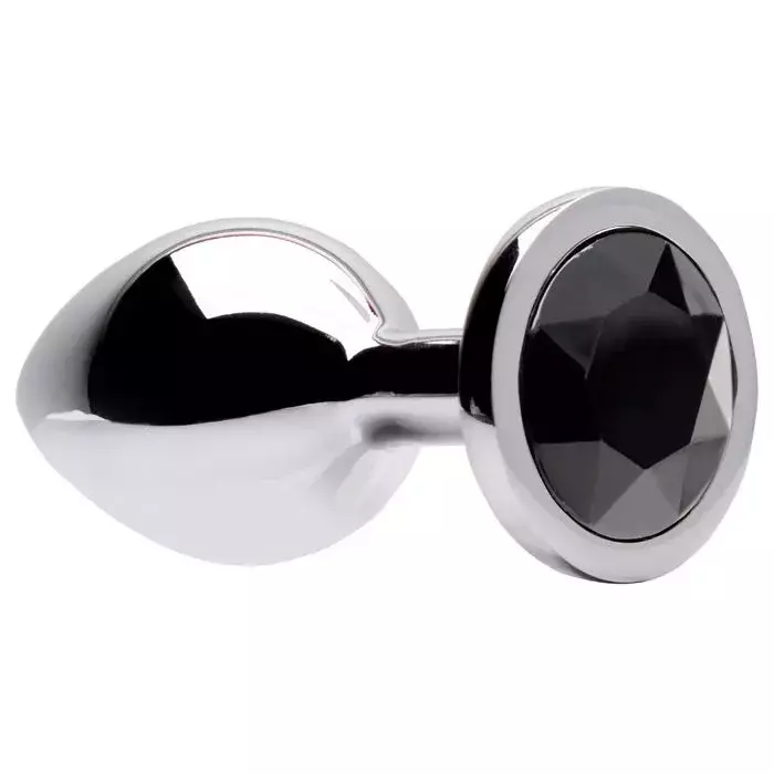 Plug Anal M redondo Metal Brilhante