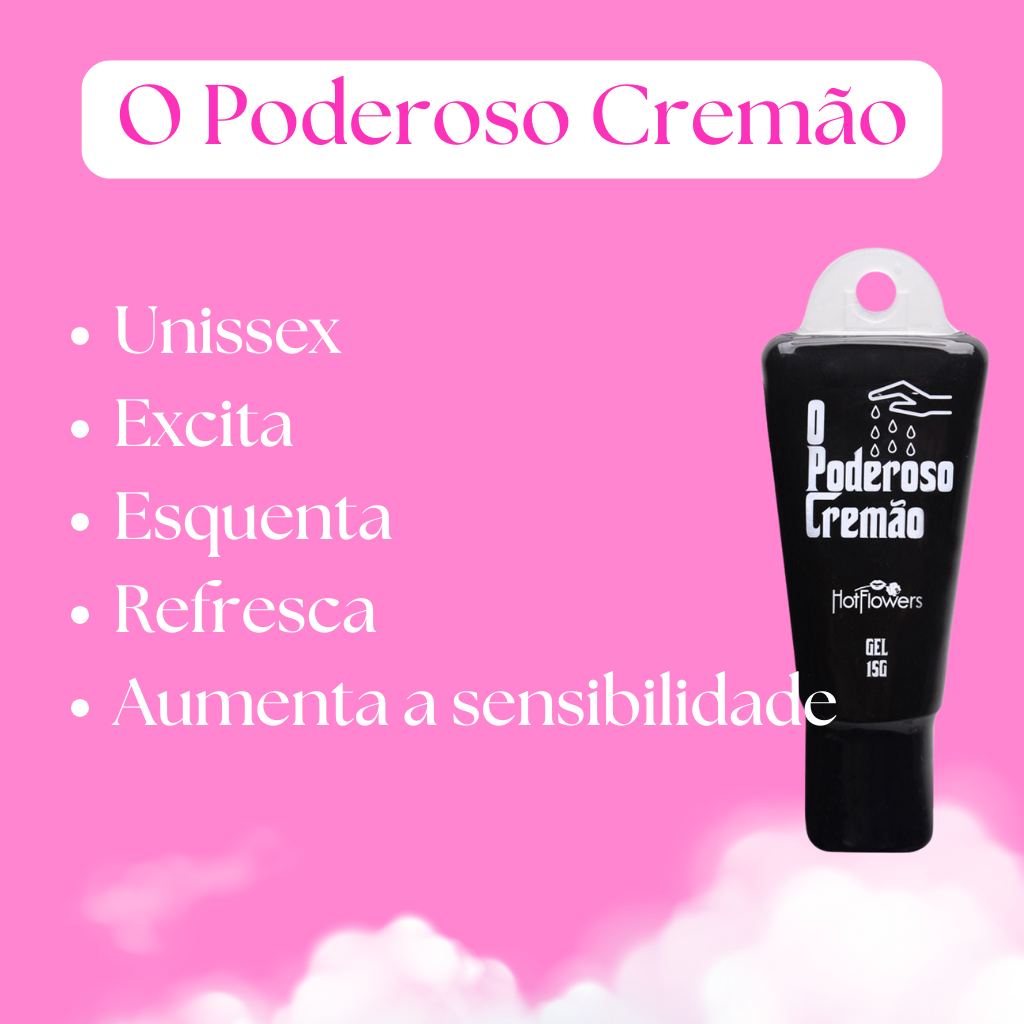O Poderoso Cremão Gel Excitante 15G Hot Flowers