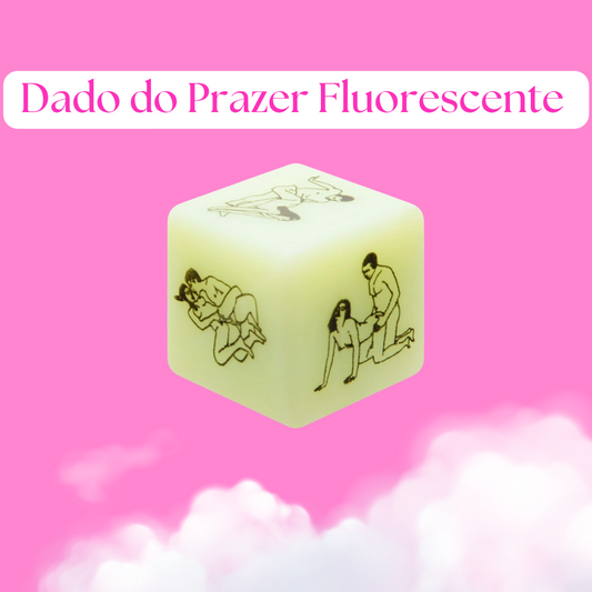 Dado Do Prazer Fluorescente Saquinho Diversão Ao Cubo
