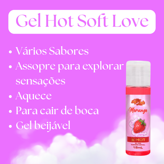 Gel Hot Comestível 15Ml Soft Love