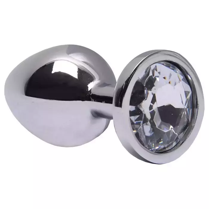 Plug Anal M redondo Metal Brilhante